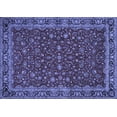 thumbnail image 1 of Ahgly Company Machine Washable Indoor Rectangle Persian Blue Traditional Area Rugs, 3' x 5', 1 of 4