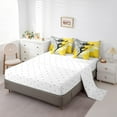 thumbnail image 3 of YST Girls Gymnastics 7pcs Comforter Set, Yellow Grey Gradient, Watercolor, Full (7 Count), 3 of 4