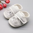 thumbnail image 2 of Cartoon Pattern Shoes for Baby Boy Girls Casual Cotton Whale Print Shoe Toddler Striped Soft Sole Shoes First Walkers Gray 12-18M, 2 of 6