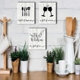 thumbnail image 3 of Kitchen Wall Art for Dinning Room Wall Decor,Rustic Farmhouse Kitchen Wall Decoration Sign or Home Living Room Wall Decor (12 X 15 inch, White - Blessed), 3 of 6