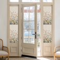 thumbnail image 2 of Vintage Botanical Window Privacy Film, Spring Floral Summer Botanical Rustic Static Cling UV Sun Blocking Heat Control Window Tint, Non-Adhesive One Way Windows Privacy Cover 17.7''x78.7'', 2 of 7