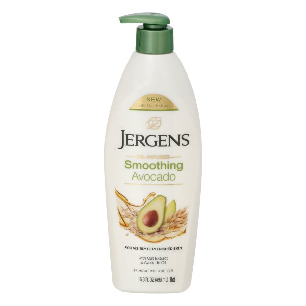 Jergens Smoothing Moisturizer with Avocado Oil and Oat Extract, 16.8 fl