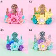 thumbnail image 2 of Baby Birthday Crown Decorative Lovely Faux Flower Party Tiara Photography Prop, 2 of 6