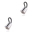 thumbnail image 4 of Lazos para el cabello Qarigey Alta elasticidad Anillo de cola de caballo ajustable Plata, 4 of 6