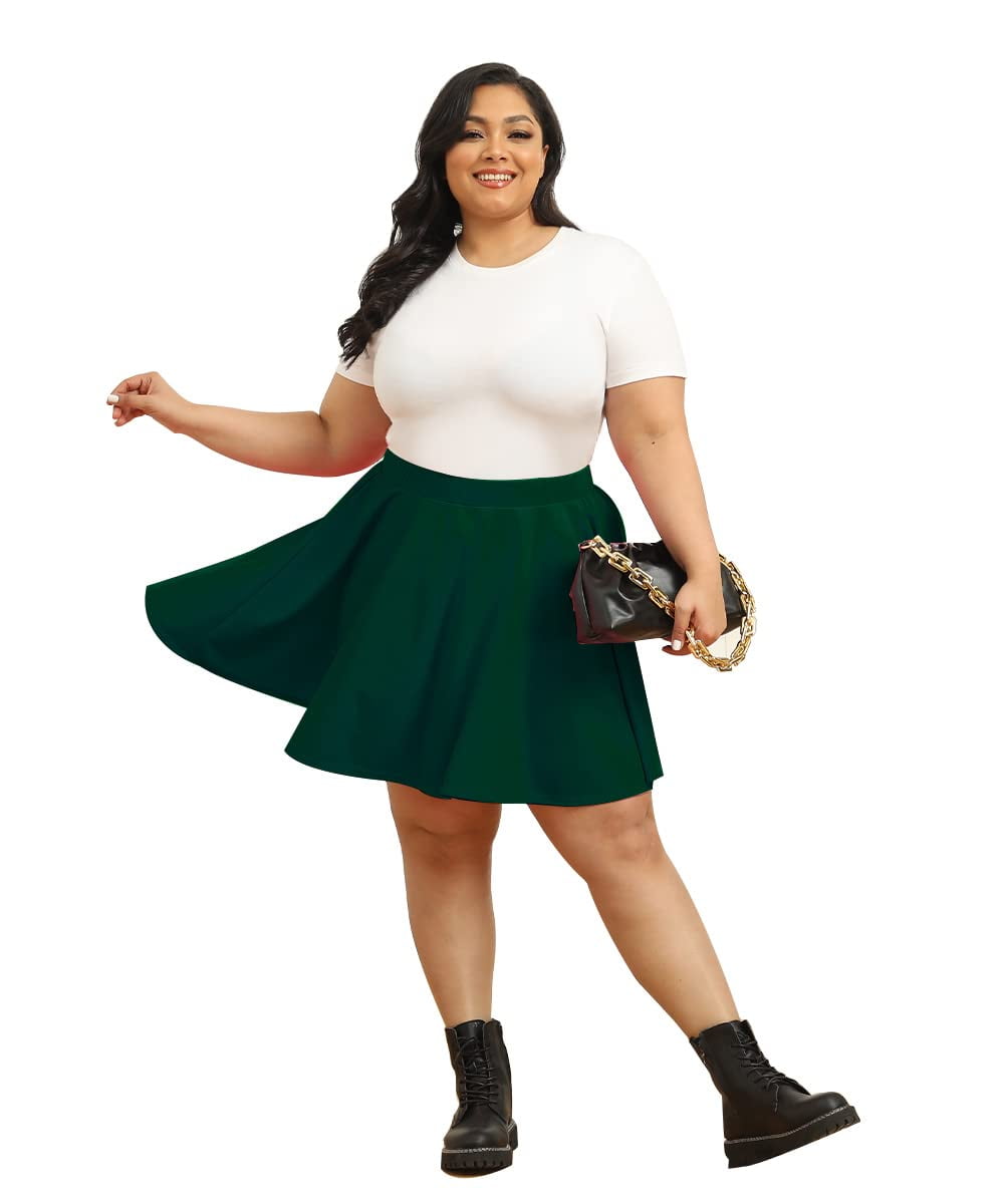 Plus size mini skirts qvc hotsell