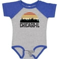 thumbnail image 3 of Inktastic Chicago Illinois Skyline Vintage Boys or Girls Baby Bodysuit, 3 of 5
