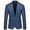 Blue, variant on Gubotare Big And Tall Jacket Casual Small Suit With Slit Wedding Banquet Men's Suit Jacket (Black, XL)