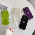 thumbnail image 2 of Compatible with iPhone 14 Pro Max Case, Cute Heart Curly Curve Wavy Case for Women Girls, Camera Lens Protector Shockproof Soft Cover for iPhone 14 Pro Max 6.7 inch 2022(White), 2 of 8