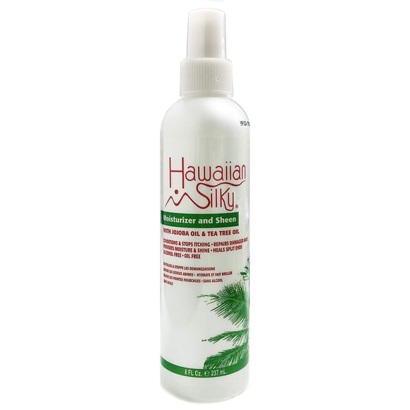 Spray hidratante y brillante hawaiano sedoso blanco 8 onzas líquidas