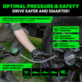 thumbnail image 6 of Rhino USA Tire Inflator with Pressure Gauge (0-200 PSI) - ANSI B40.1 Accurate, Large 2" Glow Dial, 6 of 7