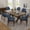 Blue, variant on Vknow Wooden Dining Chairs, Linen Upholstered Dining Room Chairs with Solid Rubberwood Legs, Set of 2, Beige