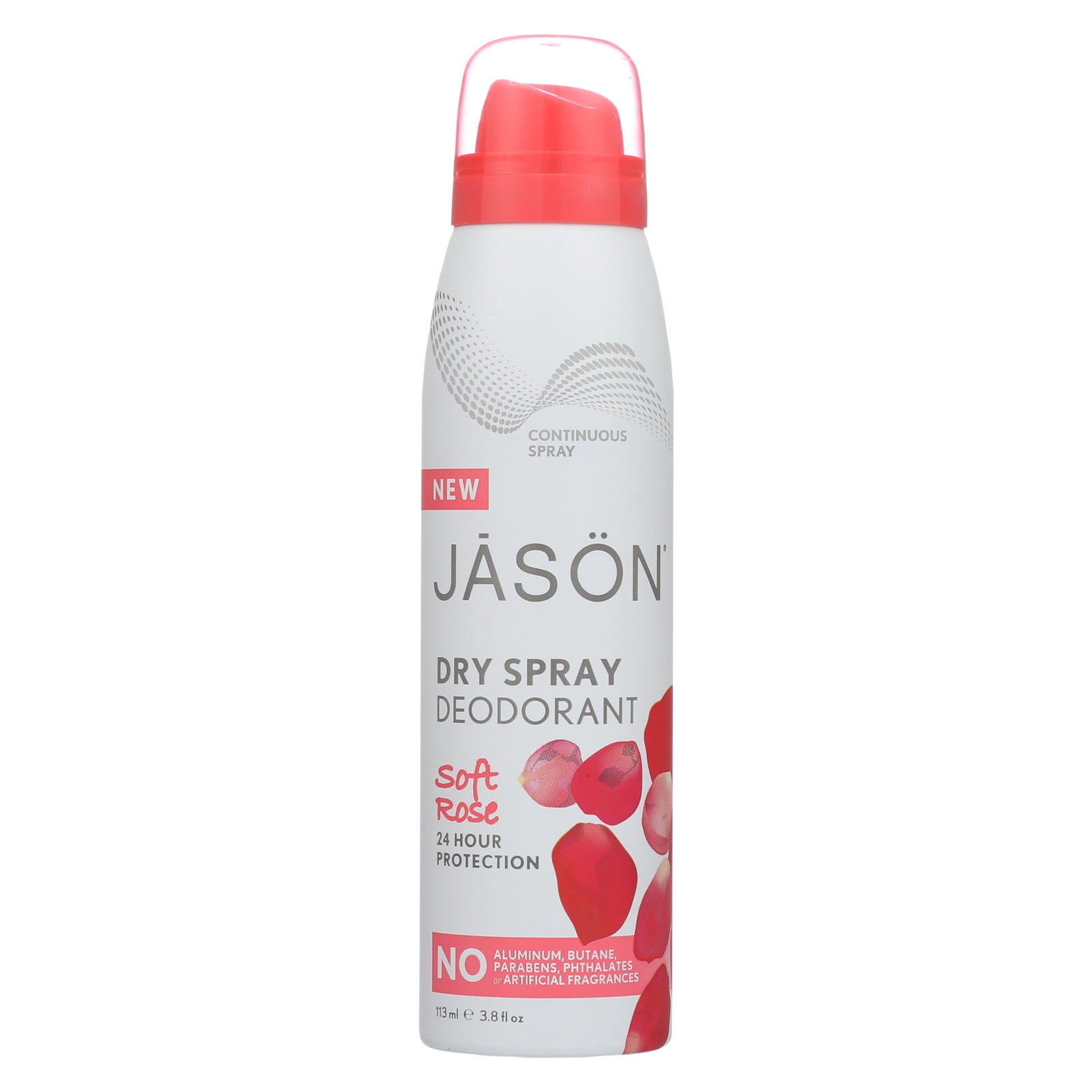 JASON Soft Rose Dry Spray Deodorant, 3.2 oz. (Packaging May Vary