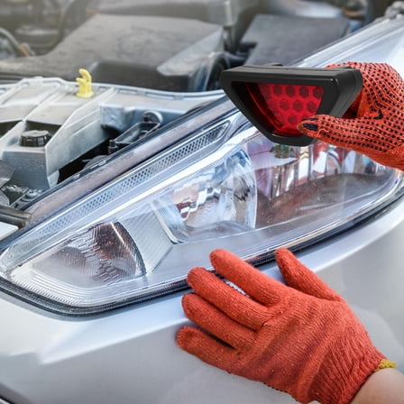 BRIGHTFUFU LED Tail Light Red Abs 1Set 4.72X2.36X2.36In