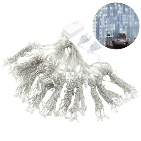

Ydevelop Curtain Light Luminous 8 Modes No Heating Safe Bright Colors Decorative Warm Light Flash Light Christmas String Light for Wedding Backgrounds