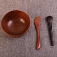 thumbnail image 1 of Paquete de 3 s de Tazón de Mascarilla Facial de Madera para Bricolaje, Aplicador de Herramientas, Compacto Y Ligero Salvador Tazón de cuidado facial, 1 of 10