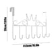 thumbnail image 3 of Ganchos Para Colgar Sobre La Puerta, Percha De Acero Resistente Sin Perforaciones Con 5 Ganchos En Forma De U Para Abrigos Y Batas, Organizador Que Ahorra Espacio Para Dormitorio, Baño Y..., 3 of 6