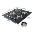 thumbnail image 2 of Parrilla a Gas Urban Design Empotrar Vidrio Templado negro, 2 of 10