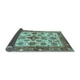 thumbnail image 2 of Ahgly Company Indoor Round Oriental Light Blue Traditional Area Rugs, 7' Round, 2 of 4
