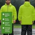 thumbnail image 3 of Unisex Waterproof Motorcycle Rain Suit | Men's Women's 2 Piece Jacket and Trousers | Reflective Motorcycle Waterproofs for Bike, Scooter Cycling | All Weather Outdoor Rain Gear, 3 of 7