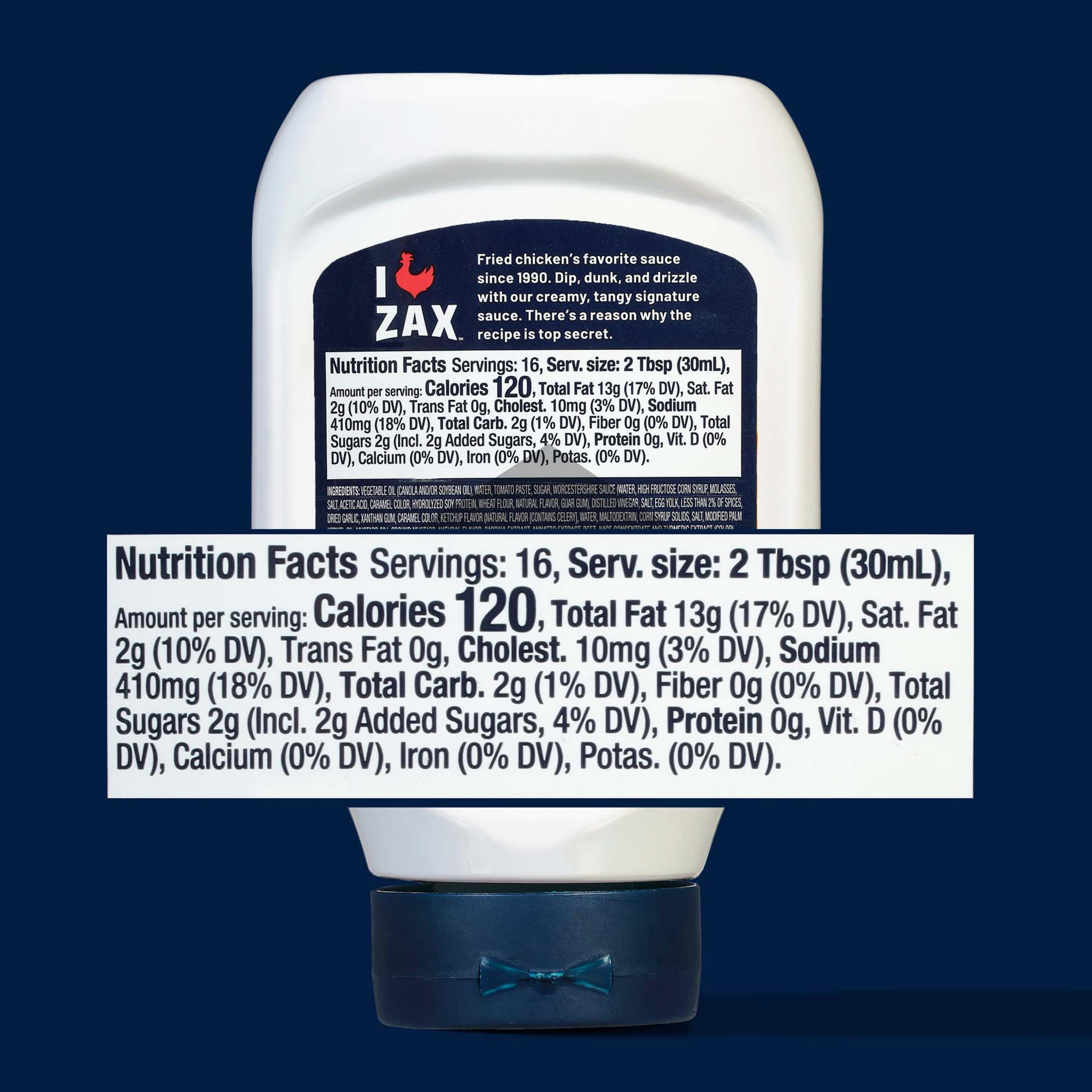 Zaxbys Classic Zax Sauce, Restaurant Chicken Dipping Sauce, 16 fl oz