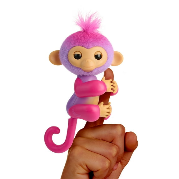 Fingerlings Interactive Baby Monkey Charli, 70 Sounds & Reactions, Heart Lights Up, Fuzzy Faux Fur, Reacts to Touch (Ages 5 )