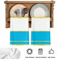 thumbnail image 5 of Modern Blue Gold Kitchen Towels Set of 4, Minimalist Geometric Yellow Striped Absorbent Dish Towels for Kitchen, Microfiber Hand Towel, Quick Drying Tea Towel for Cleaning Decorative Dishcloths, 5 of 7