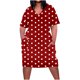 thumbnail image 1 of Vestido Corto de Verano Moda Grande Impresión de Manga Corta Cuello en V Bolsillo Mini Vestido para Casual Y Diario, 1 of 4