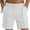 White, variant on Men's Linen Athletic Shorts Lightweight Quick Dry Summer Workout Shorts Active Sport Bathing Running Tennis Short Pants