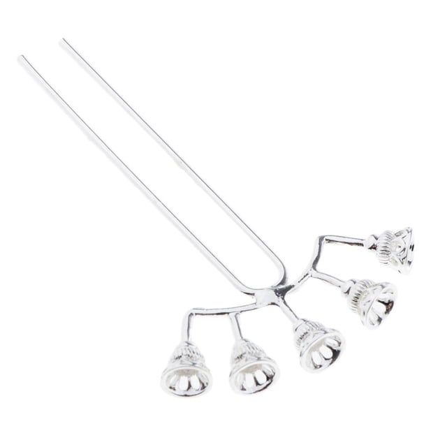 Horquilla de pelo con perla vintage para mujer, base en blanco para engaste, fabricación de joyas Plata 97mm
