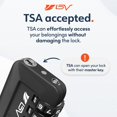 thumbnail image 3 of Travel Lock BV, combinación negra, aprobada por la TSA, 28 mm, 3 of 6