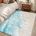 thumbnail image 5 of Blue Waves 3'x5' Washable Rug, Summer Beach Coastal Nautical Ocean Non-Slip Area Rugs for Entryway Kitchen Classroom, StainResistant Dorm Throw Carpet, Low Pile Soft Indoor Floor Mat, 5 of 9