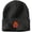 Black, variant on Flame Demon Dice Embroidered Acrylic Knit Beanie, Unisex Soft Stretch Winter Skull Cap, Sport Casual Daily Hat Perfect Gift for Men & Women