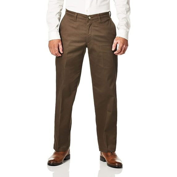 Men's Lee Total Freedom Relaxed-Fit Comfort Stretch Pants Walnut