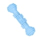 thumbnail image 4 of Juguetes para la dentición de cachorros, limpieza de dientes con mancuernas, juguetes interactivos para masticar perros pequeños, color azul, 4 of 5