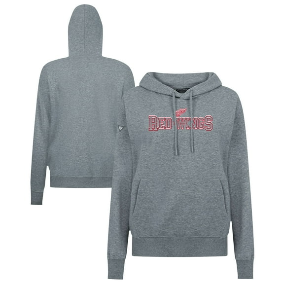 Women's Levelwear Gray Detroit Red Wings Adorn Journey Pullover Hoodie