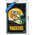 thumbnail image 2 of NFL Green Bay Packers - Neon Helmet 23 Wall Poster, 22.375" x 34" Framed, 2 of 10