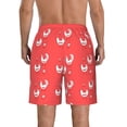 thumbnail image 3 of Naloa Cartoon Rooster Men's Beach Shorts, Surfing shorts, Swim trunks, Quick Dry Swim Trunks for Surfing Beach Fun - Medium, 3 of 9