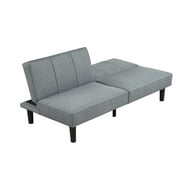 Mainstays 66 Studio Futon, Gray Linen Upholstery