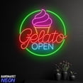 thumbnail image 2 of Handmadetneonsign Gelato Open Neon Sign, Ice Cream Shop Decor, Gelato Lover Gift, 2 of 4
