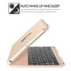 thumbnail image 4 of Funda de Inalámbrico inteligente Protectora de Bluetooth 3.0 para 9.7 '' .Cable de carga USB Oro Macarena Cubierta de la caja del teclado inalámbrico, 4 of 8