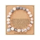 thumbnail image 1 of Pulsera con colgante de amor de piedra natural y tarjeta curativa | Alivio del estrés y equilibrio de la ansiedad | Regalo romántico para mujeres y niñas | Pulsera de cuentas ajustable de 21 cm, 1 of 4