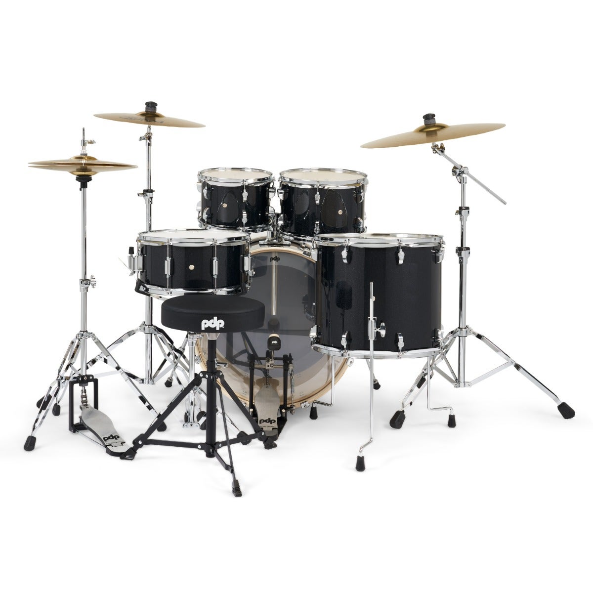 PDP Mainstage 5-Piece Drum Kit Black Sparkle