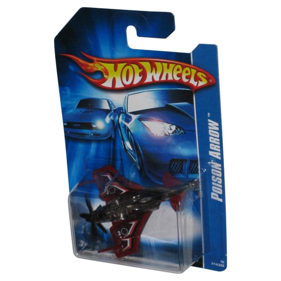 Hot Wheels Poison Arrow (2006) Mattel Red Die-Cast Toy Plane 214/223