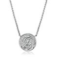 thumbnail image 1 of Alamode 3W1029-16Plus3 Pendentif Chaîne en Laiton Rhodié avec AAA Grade CZ en Clair - 16 & 3 Po., 1 of 1