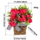 thumbnail image 3 of Cesta Colgante de Flores de Simulación de Primavera para Decoración de Patio Al Aire Libre, Puerta, Sala de Estar, 3 of 7