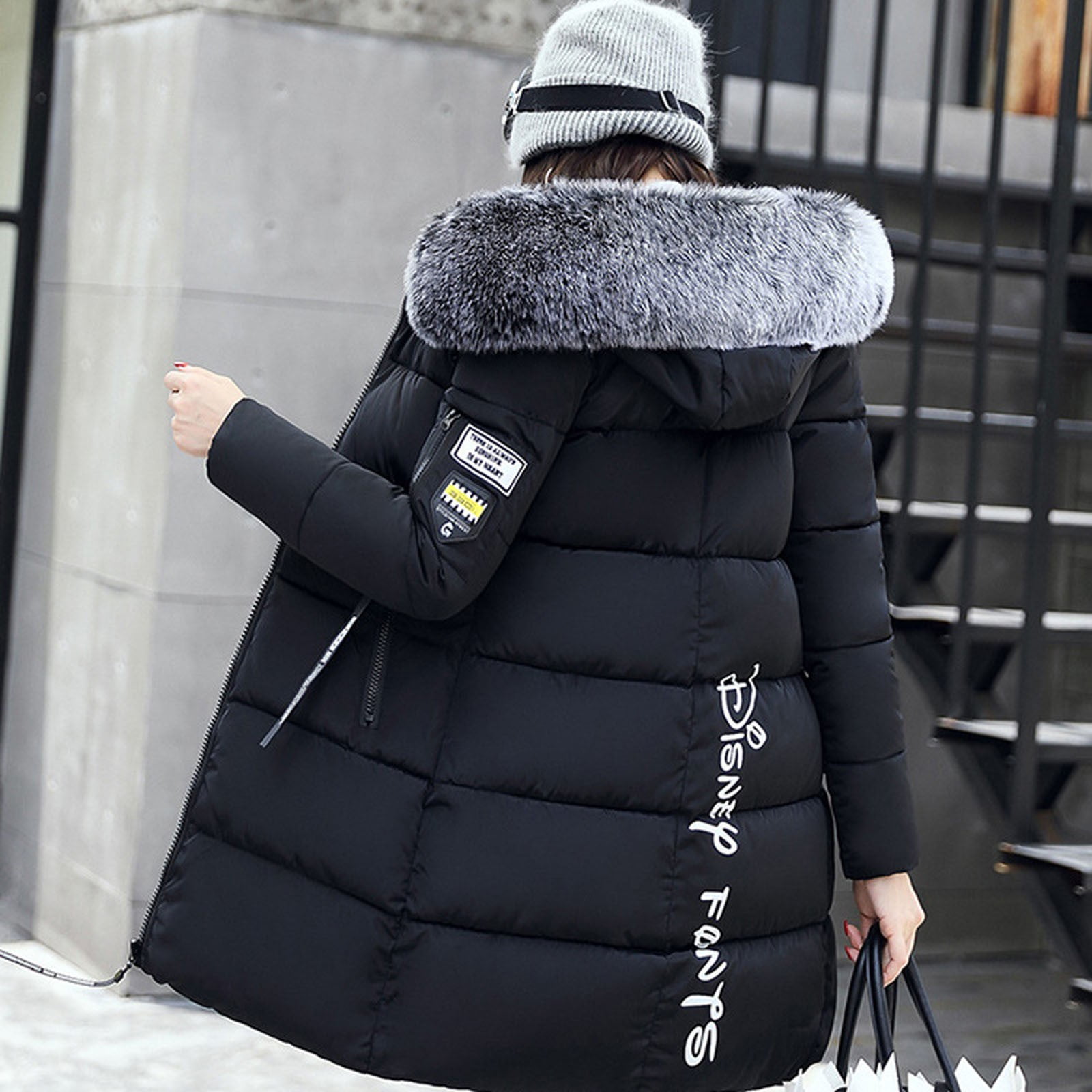 Doudoune D’hiver Femme Avec Capuche – Chaud, Léger, Avec Poches Zippées – Parfait Pour L’extérieur