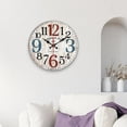 thumbnail image 5 of Wood Wall Clock 12inch Decorative Clocks for Bedroom Living Room Home D, 5 of 7