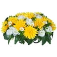 thumbnail image 1 of 1PC Cemetery Flowers for Cemetery Rose Realistic Silk Cemetery Flowers Bouquet with Saddle In Decorative Lasting Cemetery, 1 of 5