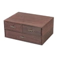 thumbnail image 2 of Caja de Almacenamiento Vintage DIY DIY Decorativo de Caja de Almacenamiento de Recuerdos con Tapa Pendientes de Pecho de 2 capas Soledad Caja de almacenamiento de madera, 2 of 10
