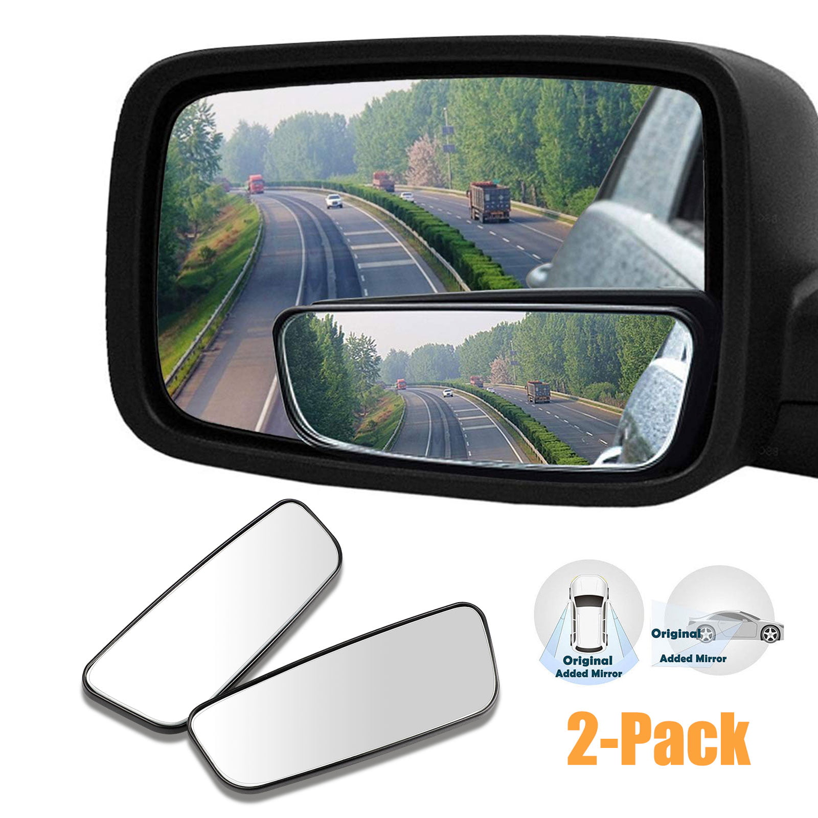 Pair Clear Wide Angle Adjustable Car SUV Rearview Parking Side Blind Spot Mirror